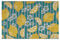 Relaxdays Fußmatte Kokos, mit Zitronen-Motiv, Türvorleger innen & außen, Kokosmatte 40 x 60 cm, bunter Fußabtreter, gelb