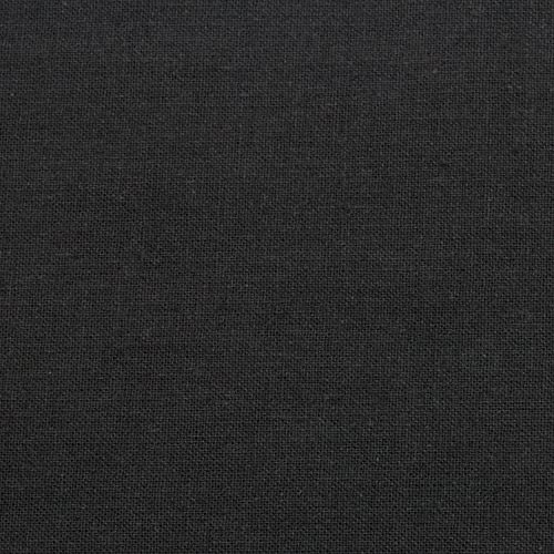Popeline Stoff Uni Baumwollstoff 100% Baumwolle Webware Meterware (Schwarz, 200 cm x 155 cm)