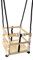 Hess Holzspielzeug 20005 - Gitter-Schaukel aus Holz mit Sprossen, bunten Perlen und Ringen, Nature Serie, für Babys ab 12 Monaten, für Garten und Terrasse