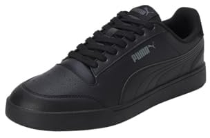 PUMA Unisex Shuffle Sneaker, Black Dark Shadow, 37.5 EU, 309668, Puma Black Dark Shadow