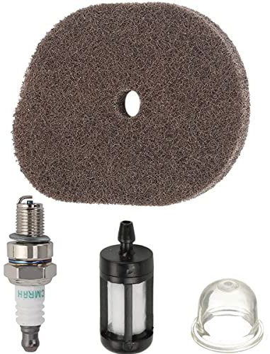ZAMDOE Luftfilter Zündkerze Kraftstofffilter Primer Pumpe für STIHL FS40 FS50 FS56 FS70 FC56 FC70 KM56 HT56C Trimmer Freischneider Kantenschneider, Luftfilter ersetzt # 4144 124 2800