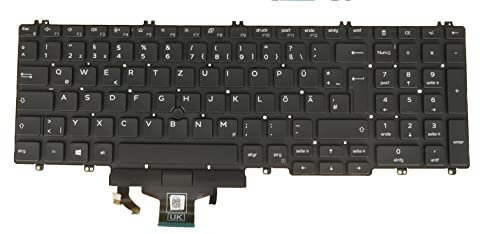 DE QWERTZ Tastatur für Dell Precision 3540 3541 3550 3551 0W30IT Hintergrundbeleuchtung ohne Rahmen NEU