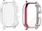 Moorovgi Funda Compatible con Amazfit GTS2,[2 pack] Protección Completo Anti-Rasguños Ultra Funda Suave TPU para Amazfit GTS2/Amazfit GTS 2E/Amazfit GTS2 ESIM (Transparente+Rosa)