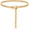 DTWAWA Chain Belt for Women Alloy Chunky Wasit Chain Adjustable Punk Link Belly Body Chain for Jeans Dresses,Gold(41.3in)
