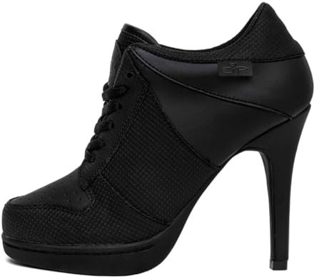 MISSY ROCKZ Simply Black just Black, Größe:EU 35 / UK 3 / US 5, Absatz:10.5 cm