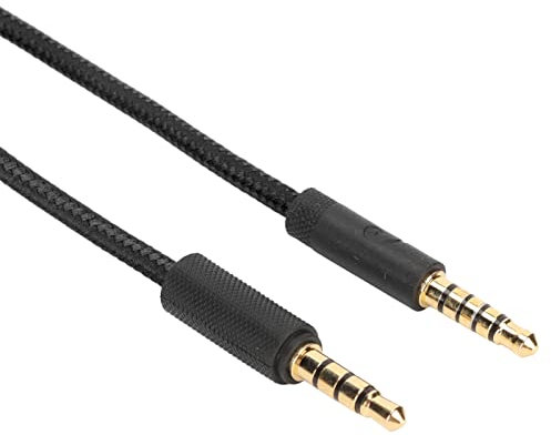 Kopfhörer Audiokabel, Ersatz Kopfhörerkabel Aux Kabel mit Lautstärkeregler und Stummschalter für G Pro/G Pro X/G433/G233 Gaming Headset(Schwarz)