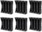 Coliao 6pcs 18650 Battery Case Holder 4 Slots X 3.7V 18650 Battery Storage Box, in Parallel Black Plastic Batteries Clip Box with Pin for DIY Parallel or Series Circuit PCB Projects