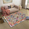 Rug-QJDDUP Kurzflor Teppich，Vintage Geometrisch Plaid Patchwork Design,120 x 180 cm, Teppiche Modern Designer fürs Wohnzimmer, Esszimmer, Küche und Flure, antirutsch Waschbar,Multicolor-1
