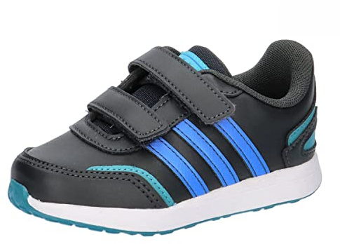 adidas Vs Switch 3 Lifestyle Running Hook and Loop Strap Shoes Mixte Enfant Chaussures de Course, Carbon/Bright Royal/Arctic Fusion, 21 EU