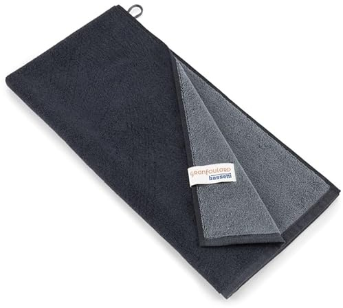 Bassetti New Shades Handtuch aus 100% Baumwolle in der Farbe Antracite G2, Maße: 50x100 cm - 9328132