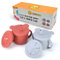 SUNZIO 2-in-1 Silikon-Babybecher mit Strohhalm und Snack-Becher-Deckel, 200 ml, auslaufsichere Schnabeltasse für Mädchen und Jungen, Kleinkind-Trainingstasse (2er-Pack)