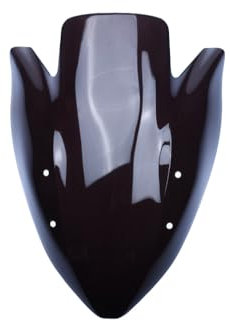 avdb-moto Bulle Noire Double Courbure en Polycarbonate / Saute Vent Compatible avec Kawasaki Z750 Z-750 2004-2006, KLE 500 2005 - 2007