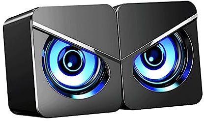 Gatuida Usb Loudspeaker Box Creative Computer Speaker for Home Desktop Speakers Gamer for Desktop Gaming Surround Sound