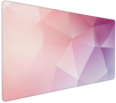 Pink Purple Gaming Mouse Pad, 900 x 400mm Large Mouse Mat, Office Desk Mat Mousepad, Laptop Desk Pad for Gaming Office Home