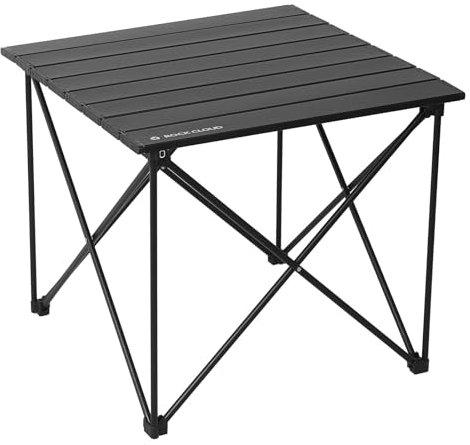ROCK CLOUD Upgrade Structure Portable Camping Table More Stable Folding Ultralight Aluminum Compact Beach Table for Camping Hiking Fishing Backpacking Outdoor Picnic