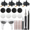 ZHUROUPU 4 Pack Joystick Module Replacement for Oculus Quest 2 Controller/Meta Quest VR Controller, Left & Right Analog Thumb Stick Control Sensor Module with Repair Tool, Cap