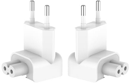 Oblinple Convertisseur de Chargeur de Voyage pour iPhone, Prise de Charge UE, Adaptateur de Chargeur, Adapter Plug Remplacement, Prise à Tête de Canard Américaine, Alimentation pour iPod iPad MacBook