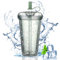 OUOUMUF Protein Shaker Bottle 700ml - Protein Shaker 2pcs - 700ml (Rosa und Grün)