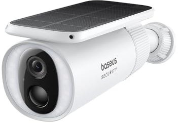 Baseus Security S1 Überwachungskamera Aussen Solar Kabellos Energie mit Sonnenlicht-Tracking-System, 145 Grad, IP67, Kamera WLAN Outdoor mit Solarpanel, 8GB Lokal Speicher, Keine monatliche Gebühr