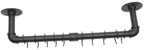 Ciieeo Soporte De Cocina Estante De Pared Colgador De Sartenes Organizador De Ollas Metal Con Ganchos