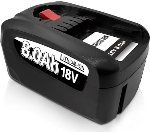 8.0Ah Ersatzakku für Bosch akku 18V PBA,Kompatibel mit 18V Green Werkzeugen Haus und Garden18V System, Ersatz für Gardena18V (Nicht kompatibel mit Bosch-Staubsauger Unlimited Serie) (8.0-1 Pack)