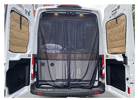 HPHPH Magnetisches Fliegengitter for Camper Van Bug Mesh Moskitonetz mit mittlerem Dach, Zubehör