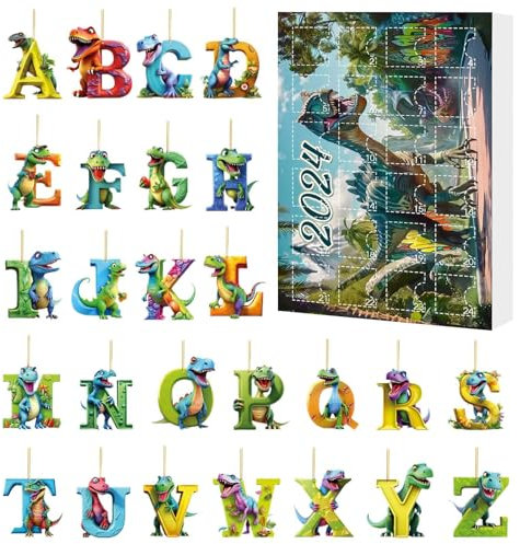 Adventskalender Drache | Dn-D Dragon Adventskalender – Countdown Weihnachten – 24 Tage Weihnachts-Countdown-Kalender mit 24 Dinosaurier-Figuren, lustiges Spielzeug