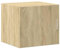 HEFZGDB Wandschrank Sonoma-Eiche 45x42,5x40 cm Holzwerkstoff Vitrinenschrank Wohnzimmer Küchenschränke Apothekerschrank Küche Anrichte Küche für Café Küche Dessert Shop Wohnstube