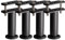 KOVNISE Lot de 4 Pieds de Support de Lit Réglables en Hauteur avec Languettes de Liaison pour Cadre de lit/Lattes Centrales/Meubles Lattes de Support en Métal Robuste (120mm-180mm)