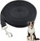 Correa Perro Adiestramiento, 10M Correa Perro Larga, Correas Adiestramiento para Perros Nylon Larga Resistente,para Perros Grande y Pequeño(Negro)