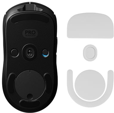 kwmobile Mouse Feet Sticker kompatibel mit Logitech G Pro Wireless Gaming Ersatz Glider - Mausfüße passgenau - Maus Glides in Weiß