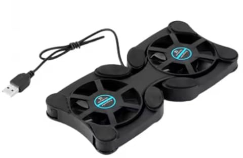 Fangxuee Cooler Cooling Pad Fan Usb Port for 7-15 Laptop Dual Fans Cpu Cooling Laptop Desk Holder Support