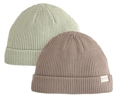 NEXT Bébé garçon Bonnet bébé en Maille, Lot de 2 Minerals 6 Mois-12 Mois