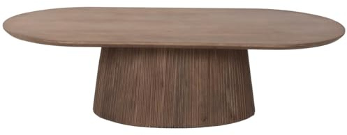 Giga Meubel Couchtisch Salvador - Dunkelbraun Holz - 140x70x38cm