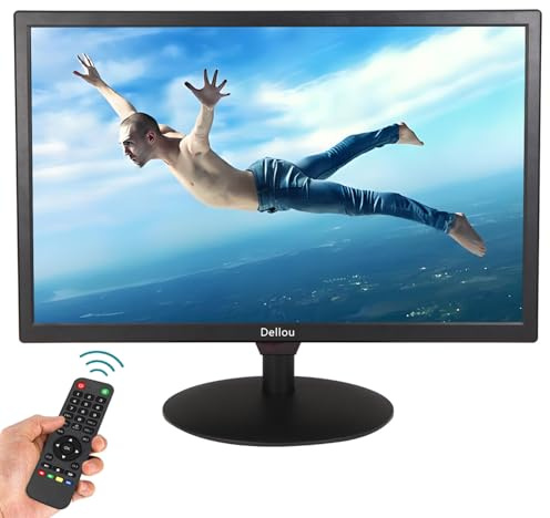 Colloou Überwachungskamera, 22 Zoll (55,9 cm), multifunktional, BNC, HDMI, VGA, USB, AV, Computer, LCD-Monitor, integrierter Lautsprecher, 1920 x 1080, Full HD