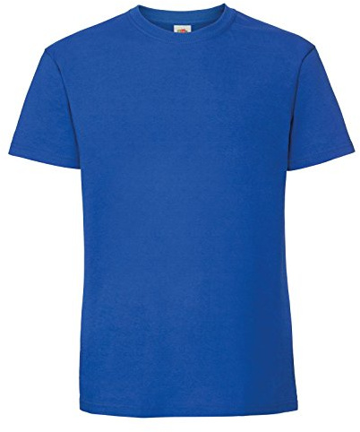 Fruit of the Loom Mens Ringspun Premium Tshirt, Short Sleeve, Tunic Inches, Polyester, Modern, Solid, S, M, L, XL, XXL