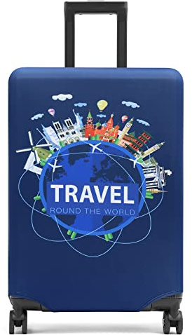 Youth Union Cover Proteggi Copertura per valigie 18-32 pollici Coperchio per bagagli in fibra di bambù, fibra di carbonio