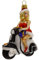 HAMBURGER WEIHNACHTSKONTOR® - Christbaumschmuck - Ms. Santa auf Motorroller