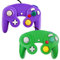TechKen Controller für Gamecube Wii Wired Game Controller Joypad Dual Vibration NGC Gamepad Game Cube Original Controller für Gamecube GC Spiele (Purple&Green)