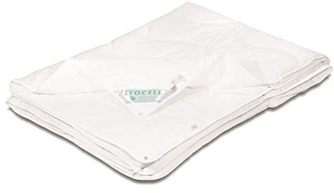 Lyocell Tencel 4 Jahreszeitendecke Duetto 100% Natur Oeko-Tex Neuheit (135x200 cm)