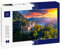 Lais Puzzle Luftaufnahme von Schloss Neuschwanstein mit malerischer Berglandschaft bei Füssen, Bayern, Deutschland. Schloss Neuschwanstein bei Sonnenuntergang, Deutschland 1000 Teile