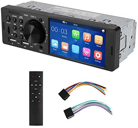 Auto MP5 Player, Qiilu 4 pollici Bluetooth Bluetooth MP5 HD Touch Screen Stereo FM Radio Music Player 12V