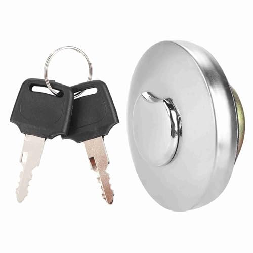 KIMISS Motorrad Tankabdeckung für Kraftstoff-Gastank, Motorrad Tankdeckel mit Schlüssel aus Aluminiumlegierung Kraftstofftankabdeckung für Monkey Z50 50A Z50J Z50R Mini