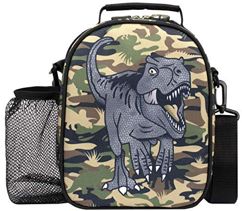 Fringoo Dinosaur Lunch Box - Thermal Insulated Kids Lunch Bag - Cool Dinosaur Gift