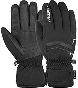 Reusch Herren Fergus Gore-TEX Warmer, wasserdichter und atmungsaktiver Winterhandschuh, 9, schwarz / weiß