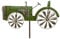 DanDiBo Gartenstecker Metall Traktor XL 135 cm Trecker Grün 96005 Windspiel Windrad Wetterfest Gartendeko Garten Gartenstab Bodenstecker