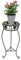 DanDiBo Blumenhocker Metall Grün Rund 60 cm Blumenständer 96008 M Blumensäule Antik Pflanzenständer Pflanzenhocker Vintage