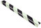 AnTina TAPES® Treppen-Kanten-Profil Thin Line 50 mm, Kanten-Schutz-Profil mit Antirutsch-Beschichtung R13 für Treppen & Stufen (5x80cm, nachleuchtend/schwarz)