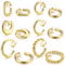 CASSIECA 6 Paare Clip Ohrringe für Damen Frauen Gold Hypoallergen Chunky Creolen Ohrclips Ohne Ohrlöcher Klips Ohrringe Set Modeschmuck Geschenk