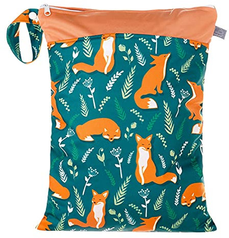 SEAUR Stoffwindeltaschen Waschbare Windeltaschen mit Reißverschluss Wiederverwendbare Organizer-Tasche für Strände Fitness Wandern Reisen Farbe 9